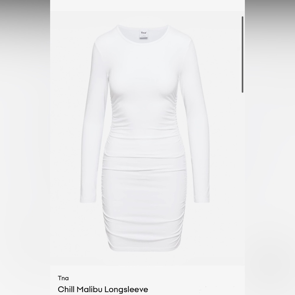 Aritzia TNA long sleeve body con Malibu dress NWOT